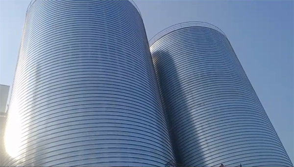 文成2座混凝土高架卷板仓